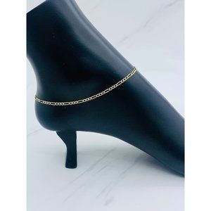 10k Gold Ankle Dainty Bracelet 10" anklet - tobillera oro